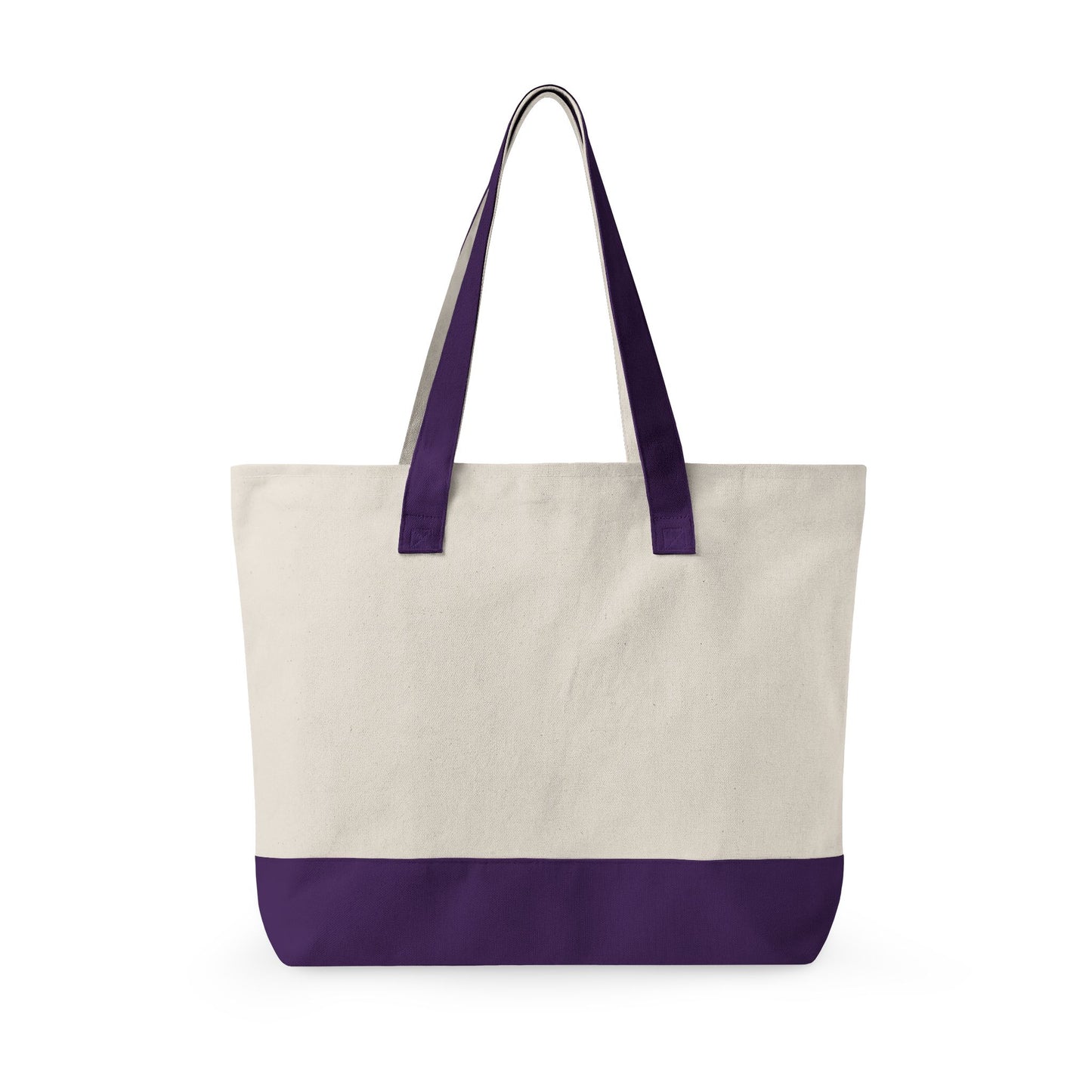 Canvas Tote Bag — "The Analog Est. Before AI" Zippered Market Tote - Available in 6 color variants.