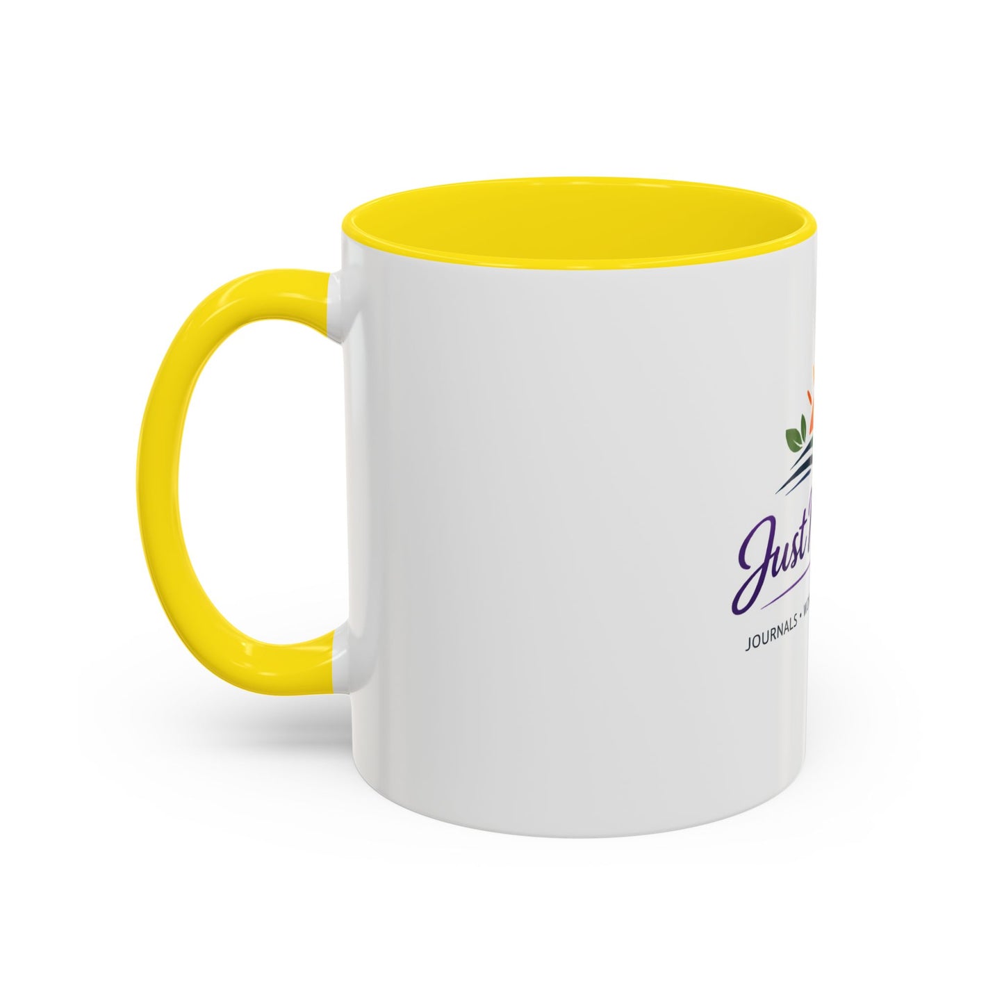 Just Myself Wellness Coffee & Tea Mug — Inspirational Accent Mug (11/15oz) - Available in 9 color variants.