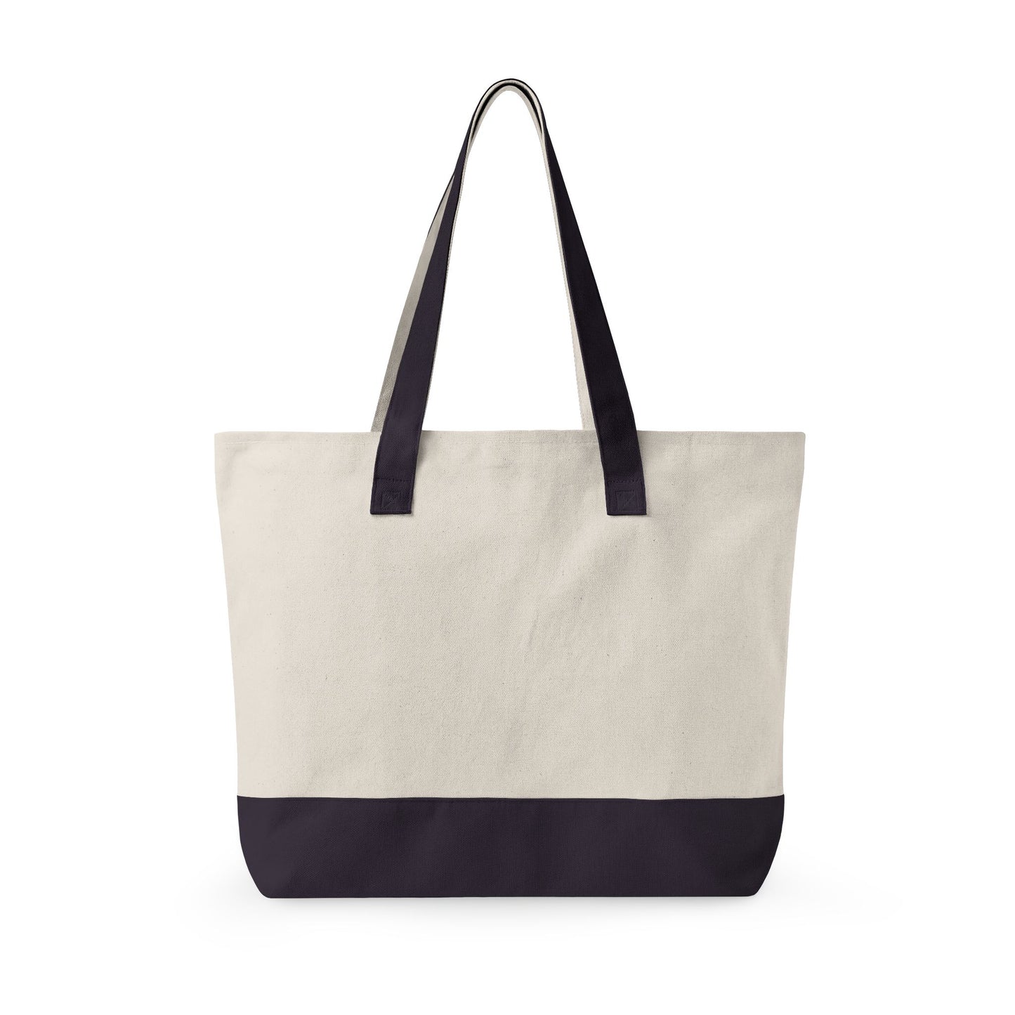 Canvas Tote Bag — "The Analog Est. Before AI" Zippered Market Tote - Available in 6 color variants.