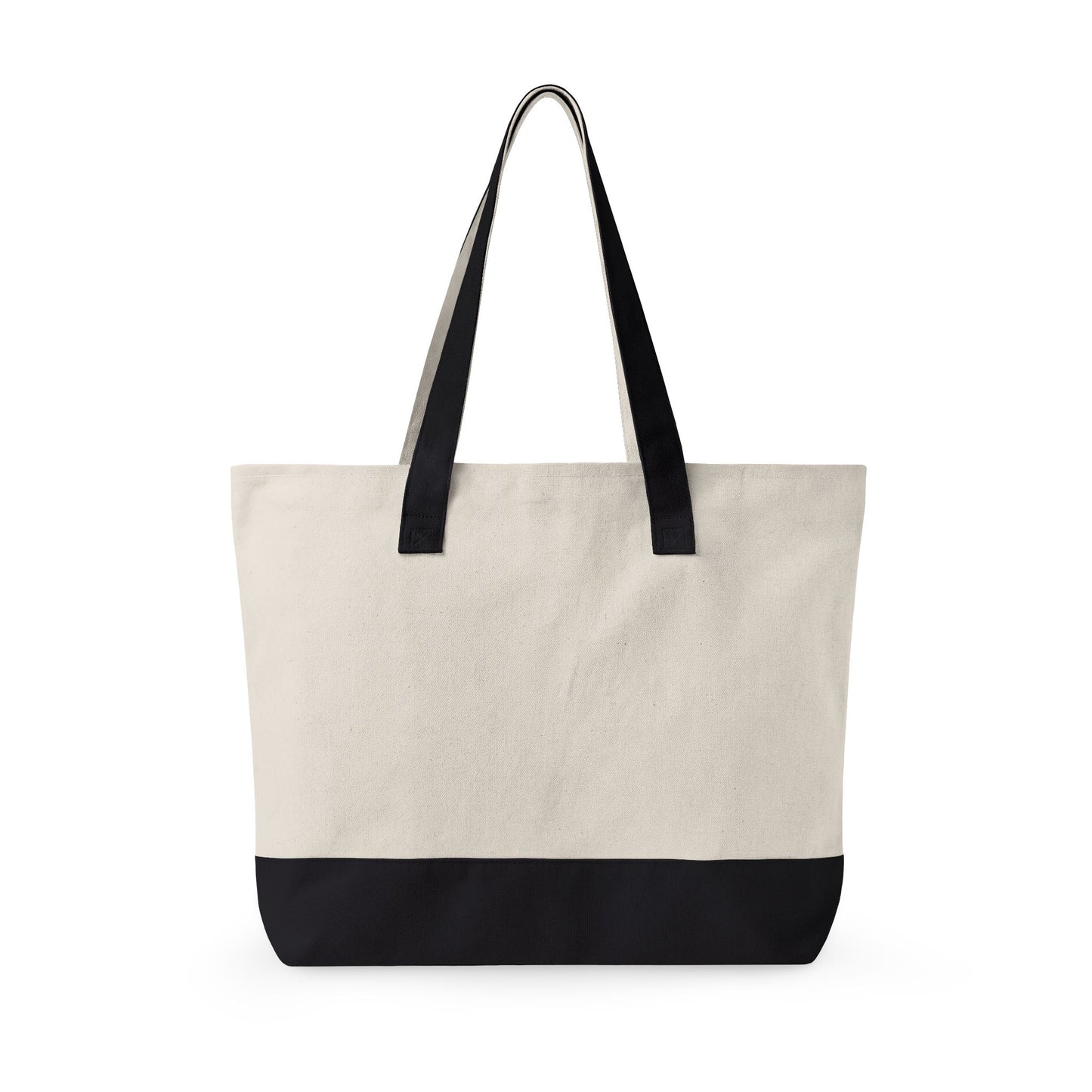Canvas Tote Bag — "The Analog Est. Before AI" Zippered Market Tote - Available in 6 color variants.